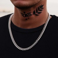 8mm 316L Stainless Steel Cuban Link Chain