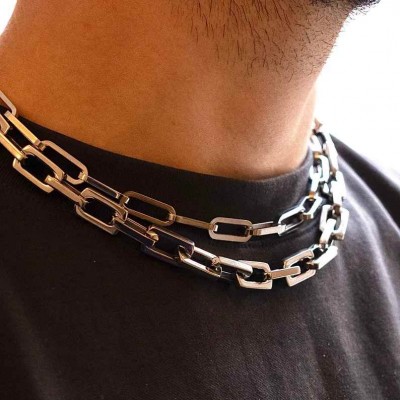 Silver Link Chain for Men